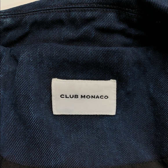 🌟HOST PICK🌟 Club Monaco Denim Bomber Jacket - Picture 10 of 10